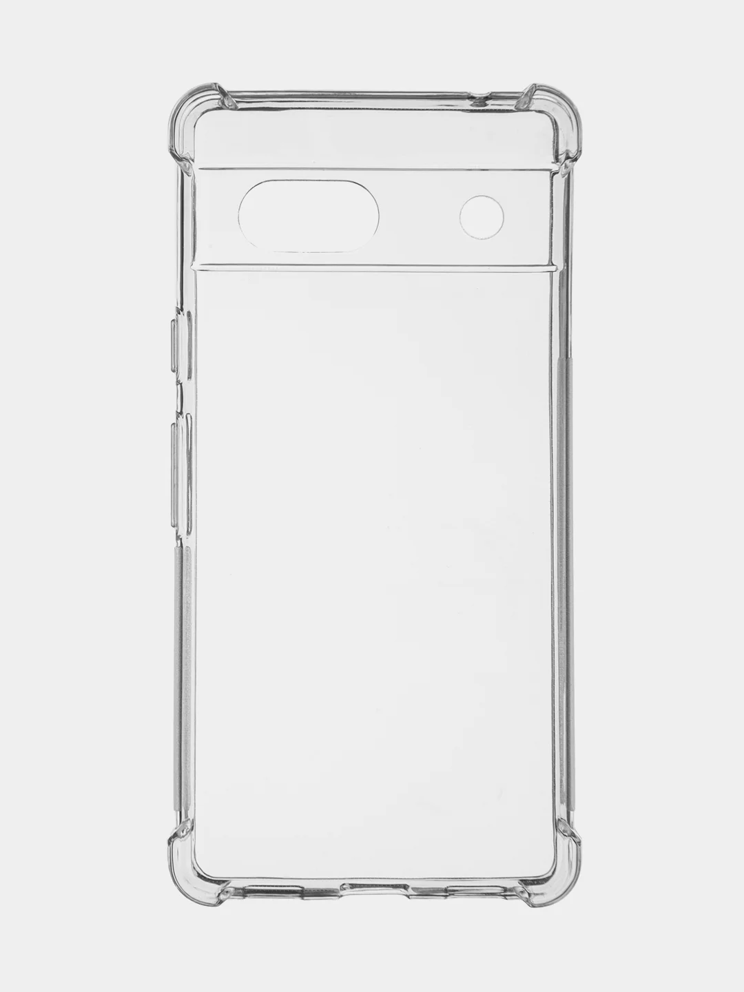 Прозрачный противоударный чехол для Google Pixel 7A силиконовый BROSCORP с защитой углов и камер