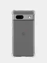 Прозрачный противоударный чехол для Google Pixel 7A силиконовый BROSCORP с защитой углов и камер