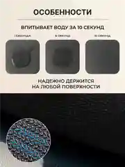 Мятный коврик на кухню для сушки посуды силиконовый и диатомитовый, подставка под горячее