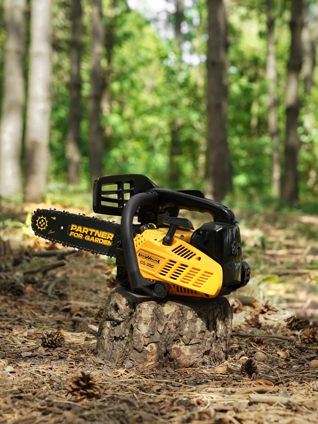 Бензопила цепная Partner for Garden GS 300 1 л.с., лёгкий запуск для работы одной рукой