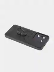 Черный чехол для Tecno Pova 5 противоударный КАРТОФАН пластиковый с кольцом-магнитом и шторкой