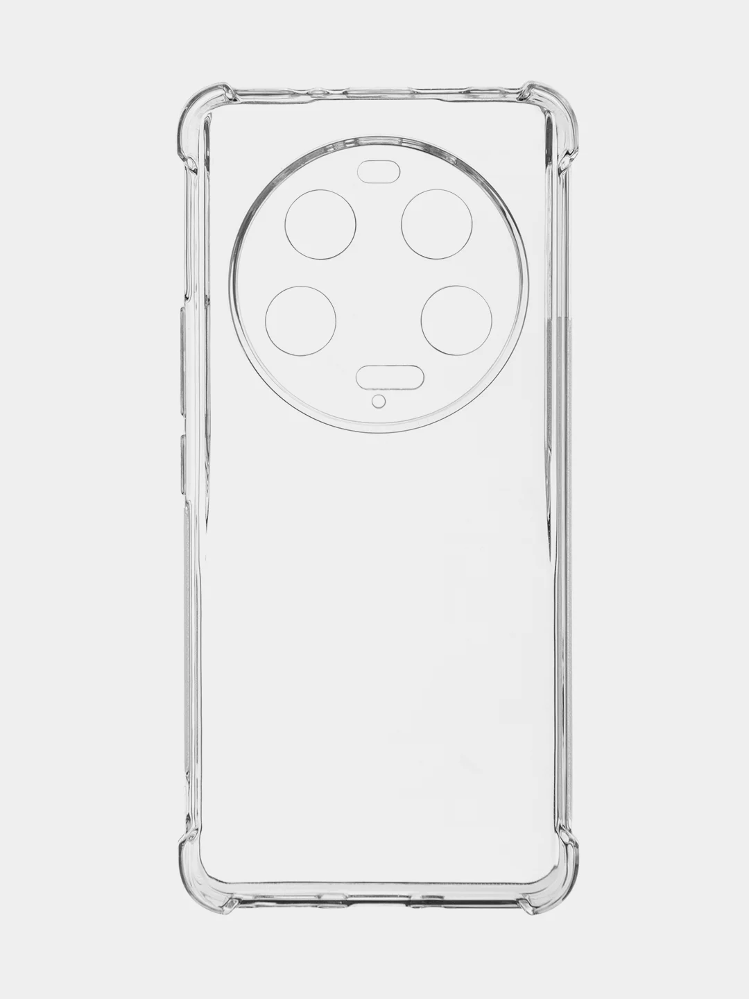 Прозрачный чехол для Xiaomi 13 Ultra противоударный силиконовый BROSCORP прозрачный, усиленные углы