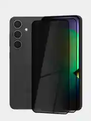 Черный стекло для Samsung Galaxy S24, Ultra, Plus защитное BROSCORP олеофобное матовое антишпион