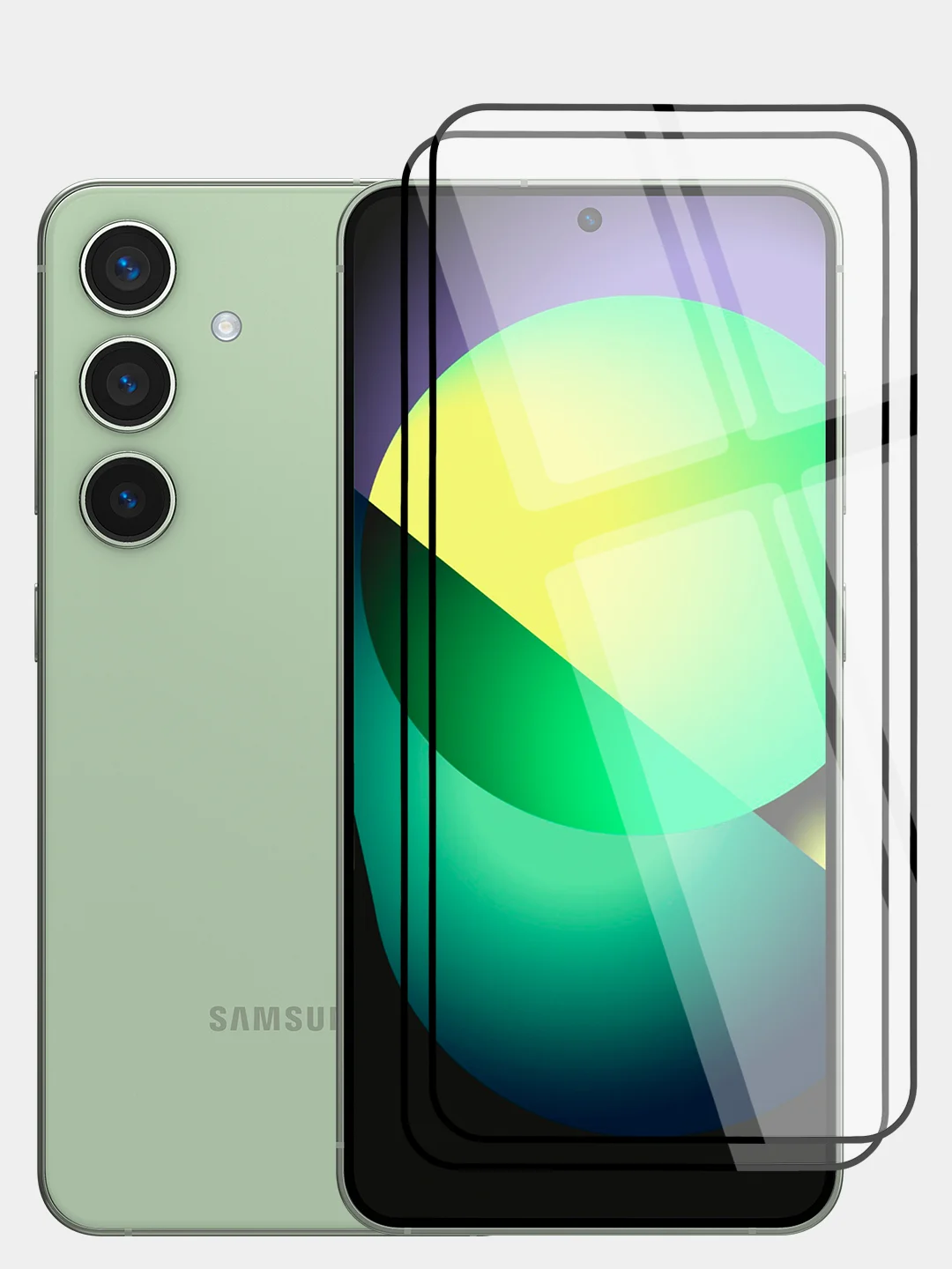Белый стекло для Samsung Galaxy S24, Ultra, Plus защитное BROSCORP олеофобное матовое антишпион