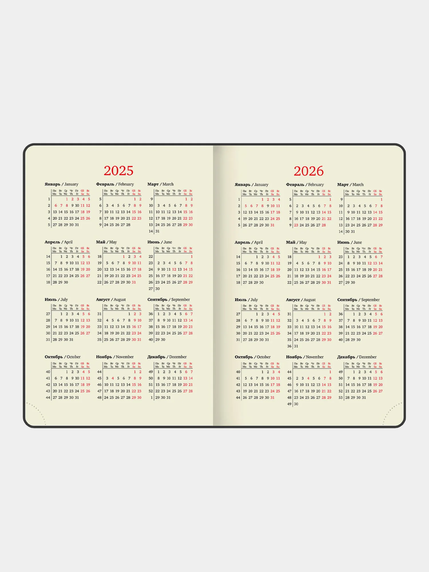 Ежедневник датированный 2025 Brauberg, планер планинг записная книжка А5, под кожу