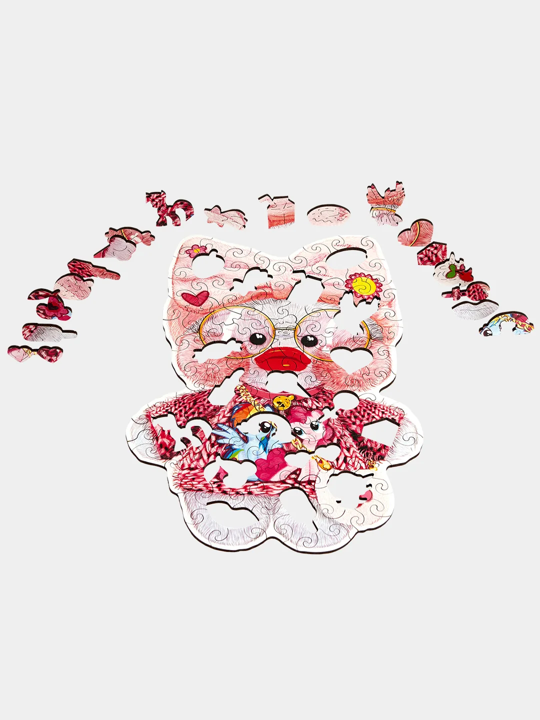 Деревянный фигурный пазл Active Puzzles "Уточка Лалафанфан",19х29 см, 100 деталей