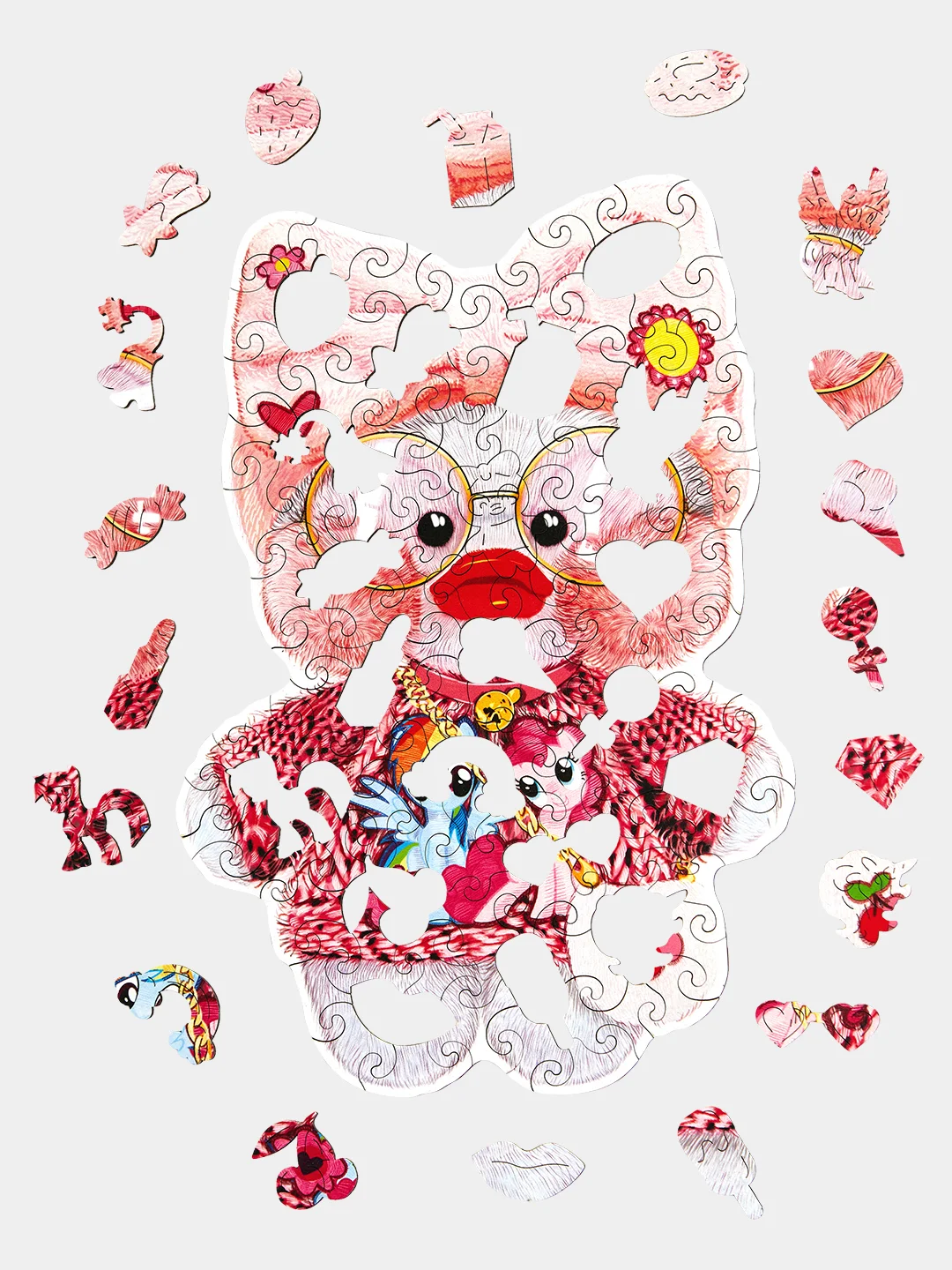 Деревянный фигурный пазл Active Puzzles "Уточка Лалафанфан",19х29 см, 100 деталей