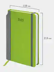 Ежедневник датированный 2025 Brauberg, планер планинг записная книжка А5, под кожу