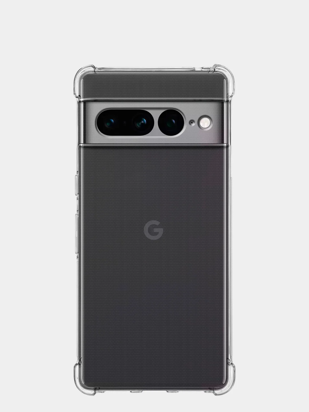Прозрачный противоударный чехол для Google Pixel 7 Pro силиконовый BROSCORP с усиленными углами