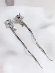 Серьги звездочки длинные, бижутерия, женские