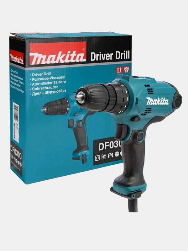 Дрель-шуруповерт Makita DF0300 сетевая