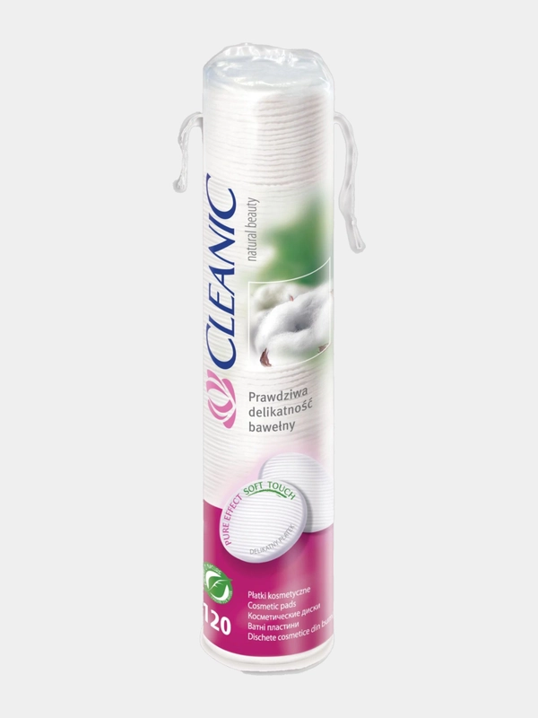 CLEANIC Pure Effect Ватные диски гигиенические 120ш