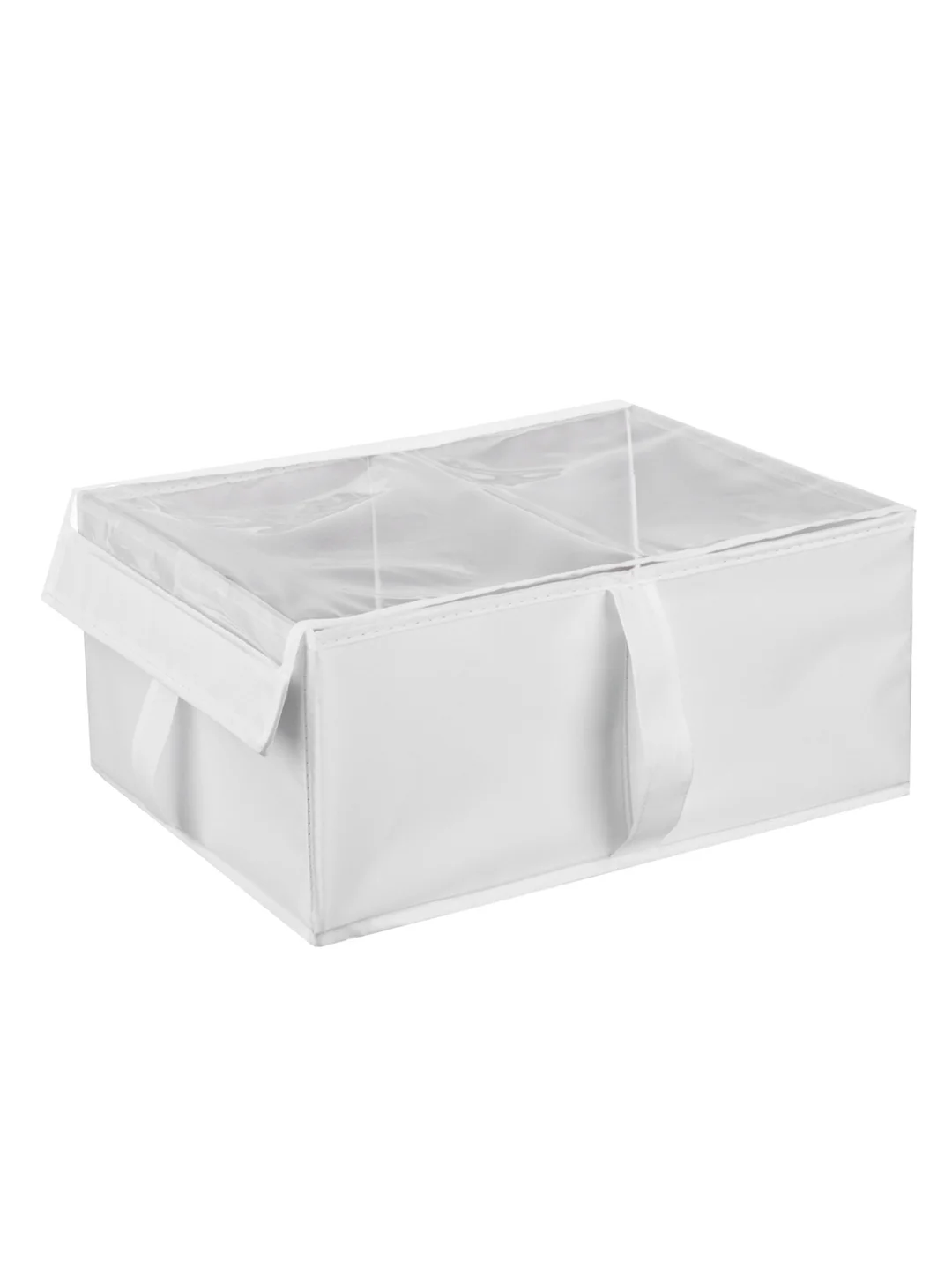 Короб с прозрачной крышкой и ручками, 25х35х15 см