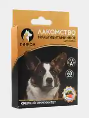 Лакомство для собак "Пижон. Крепкий иммунитет" с ламинарией, со вкусом лосося, 60 таб