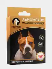 Лакомство для собак "Пижон. Здоровье и энергия" со вкусом баранины, 60 таб