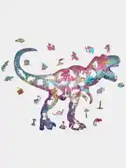 Деревянный фигурный пазл Active Puzzles "Забавный динозавр", 33х26 см, 112 деталей