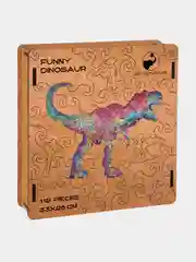 Деревянный фигурный пазл Active Puzzles "Забавный динозавр", 33х26 см, 112 деталей
