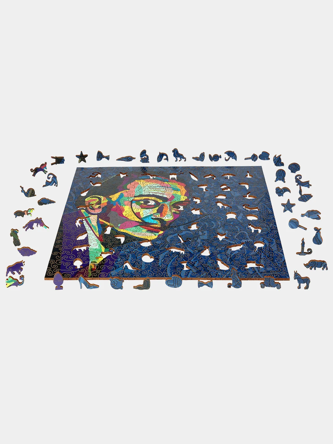 Деревянный фигурный пазл Active Puzzles "Поп Арт Дали", 40х40 см, 475 деталей
