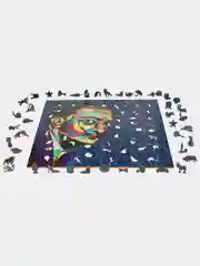 Деревянный фигурный пазл Active Puzzles "Поп Арт Дали", 40х40 см, 475 деталей