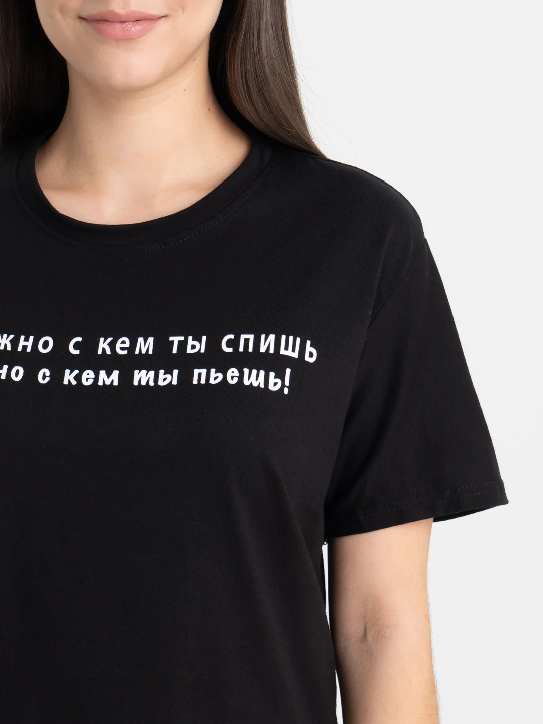 Хром футболка женская с принтом, надписями, хлопок