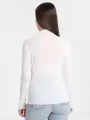 Белый лонгслив прозрачный