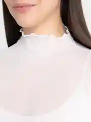 Белый лонгслив прозрачный