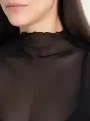 Серый лонгслив прозрачный