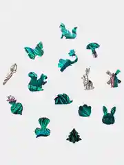 Деревянный фигурный пазл Active Puzzles "Мистер кролик(мятный)", 41х24 см, 200 деталей