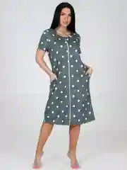 Синий меланж халат женский, Хоум Стайл, 2307Х