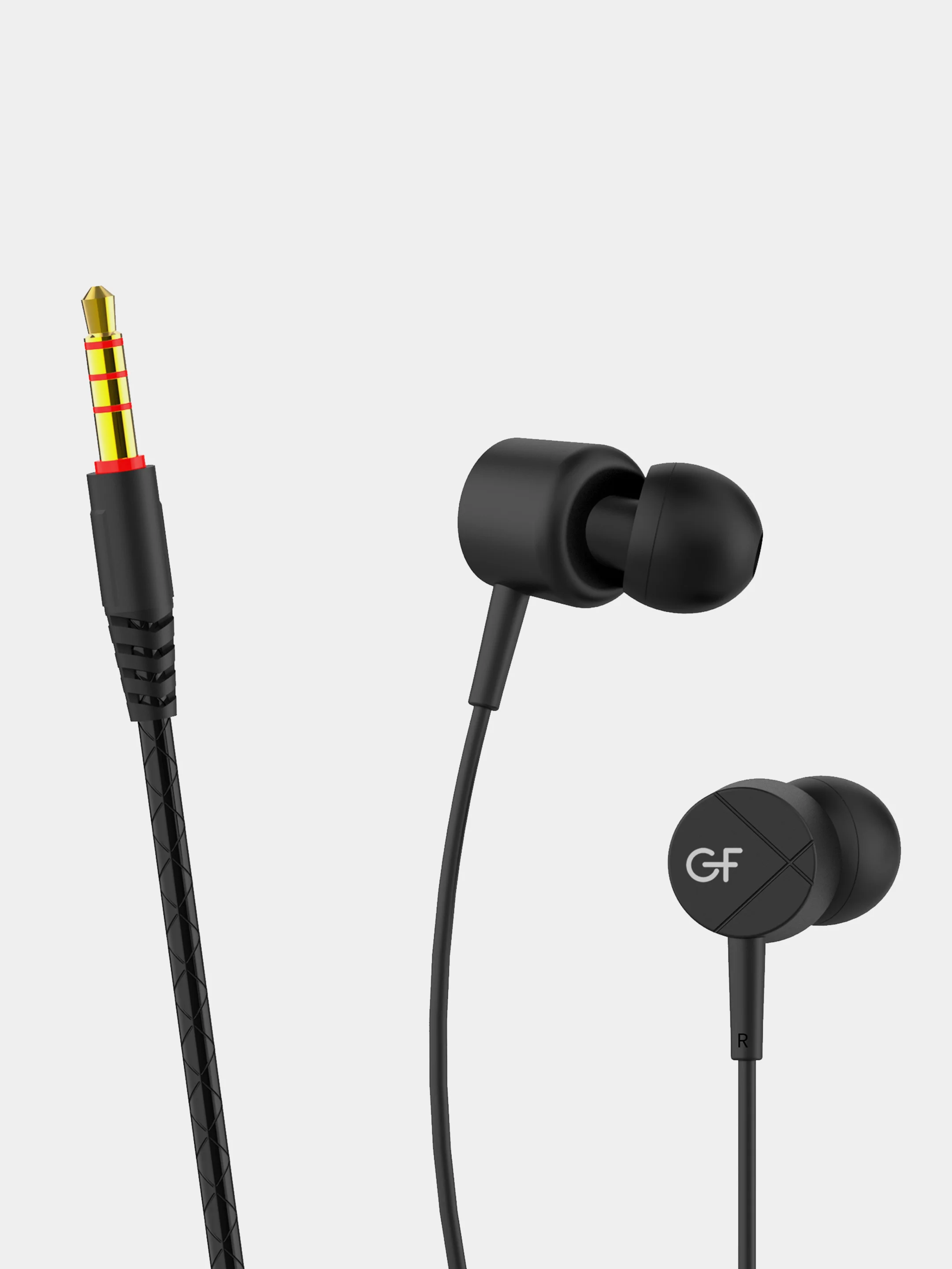 Черный наушники проводные с микрофоном GFPower M05