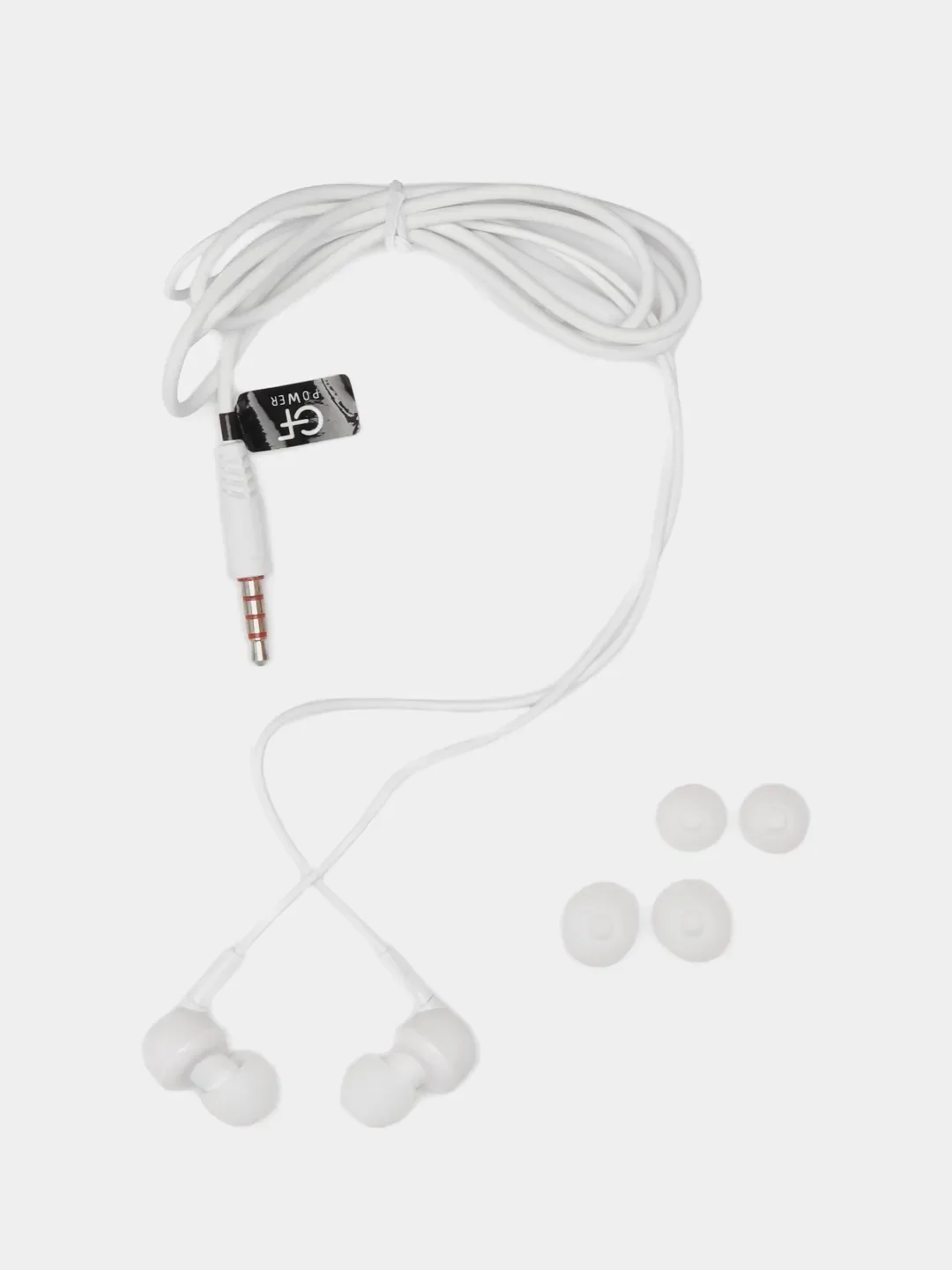 Белый наушники проводные с микрофоном GFPower M07