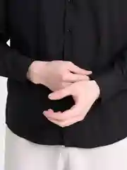 Черный рубашка классическая с длинным рукавом, приталенная Slim fit