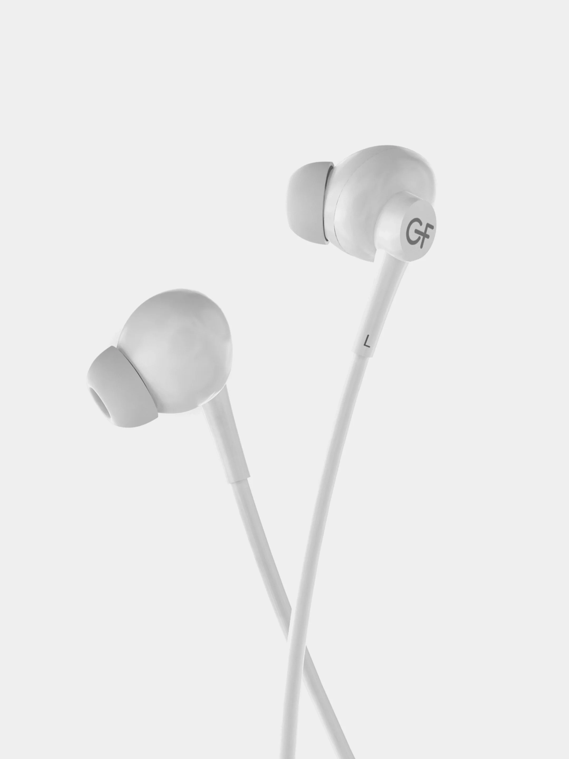 Белый наушники проводные с микрофоном GFPower M08