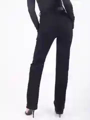 Черный джинсы женские  прямые straight с высокой посадкой