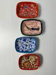 Пиала расписная, набор из 4 штук, прямоугольные,