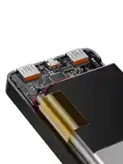 Белый внешний аккумулятор Baseus Bipow Digital Display 20W, 30000mAh, PD / QC Powerbank, PPBD30K