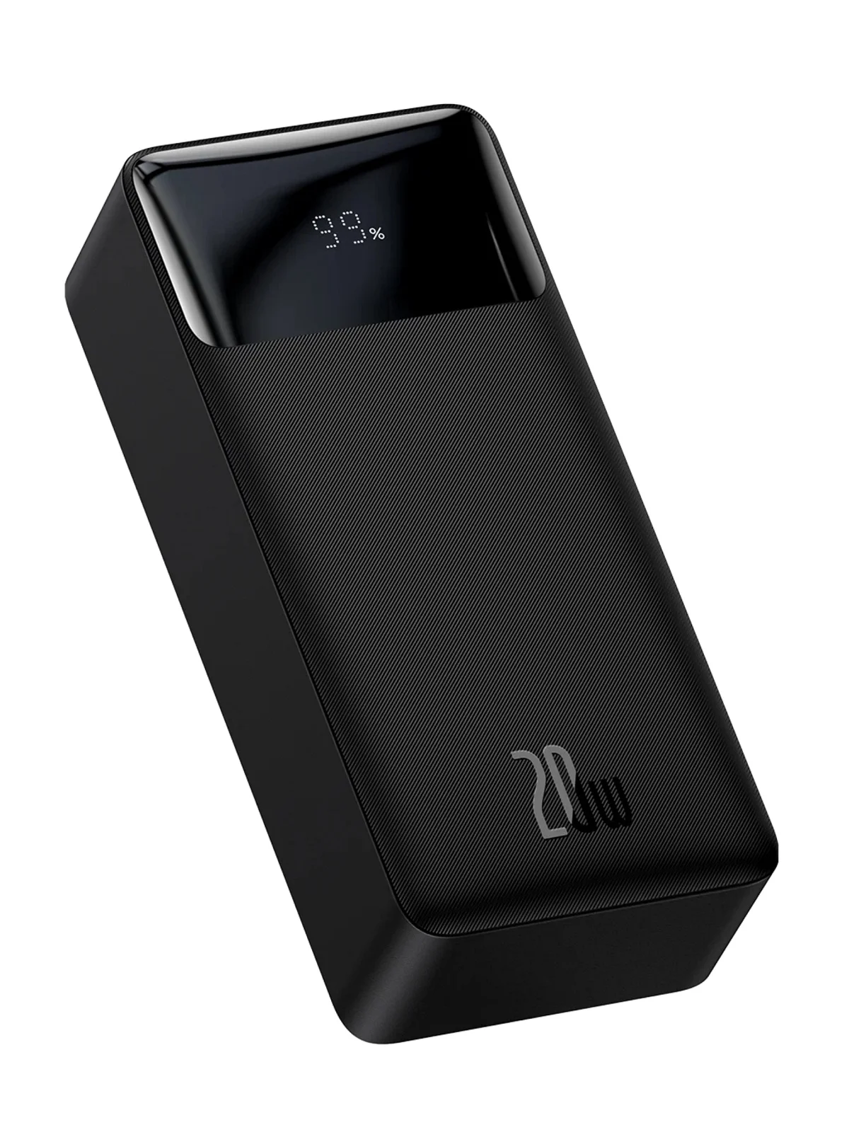 Белый внешний аккумулятор Baseus Bipow Digital Display 20W, 30000mAh, PD / QC Powerbank, PPBD30K