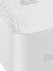 Белый внешний аккумулятор Baseus Bipow Digital Display 20W, 30000mAh, PD / QC Powerbank, PPBD30K