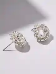 Серый металлик серьги капли женские, крупные гвоздики, под серебро и золото, бижутерия