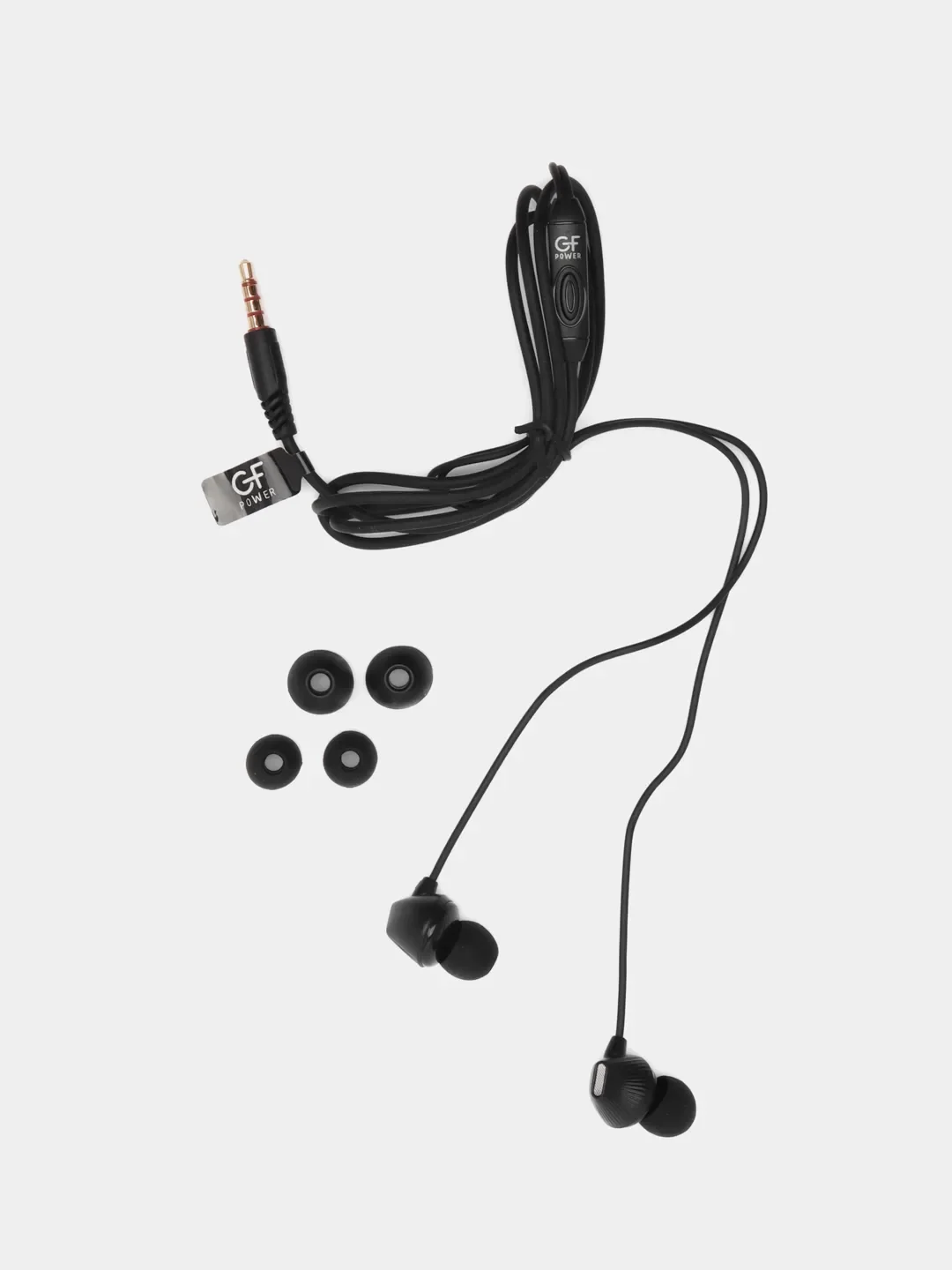 Черный наушники проводные с микрофоном GFPower M09, гарнитура