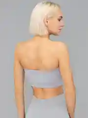 Серебряный топ Giulia Bandeau