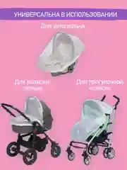 Сетка москитная универсальная на коляску ROXY-KIDS