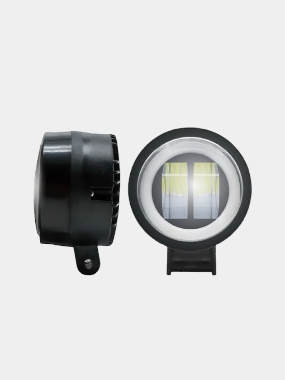 Противотуманные фары светодиодные универсальные 20W. ДХО для авто. Автосвет led птф