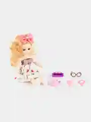 Белый кукла с аксессуарами / Шарнирная кукла 25 см / 3D глаза / Кукольный набор