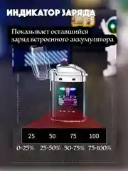 Белый зажигалка электронная, плазменная прозрачная, USB Plazma, дуговая, черная и белая