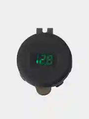 Зеленый разъём USB в авто врезной 12v-24v/ Быстрая зарядка / Розетка в авто адаптер прикуривателя