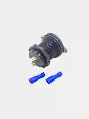Синий разъём USB в авто врезной 12v-24v/ Быстрая зарядка / Розетка в авто адаптер прикуривателя