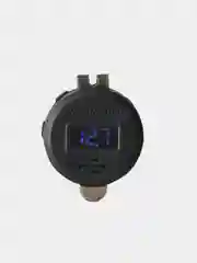Синий разъём USB в авто врезной 12v-24v/ Быстрая зарядка / Розетка в авто адаптер прикуривателя