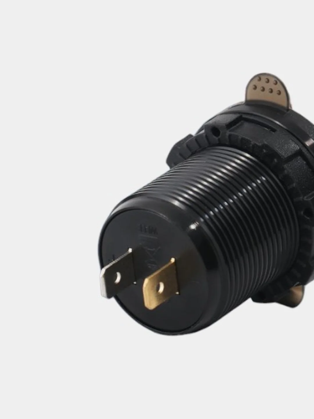 Синий разъём USB в авто врезной 12v-24v/ Быстрая зарядка / Розетка в авто адаптер прикуривателя