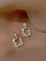 Зелёный хаки серьги женские